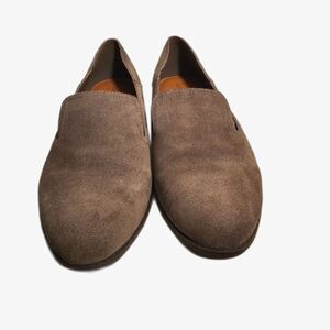 NEW Lucky Brand Gray Suede Loafer Shoes Slip-on sz 9.5 / 41